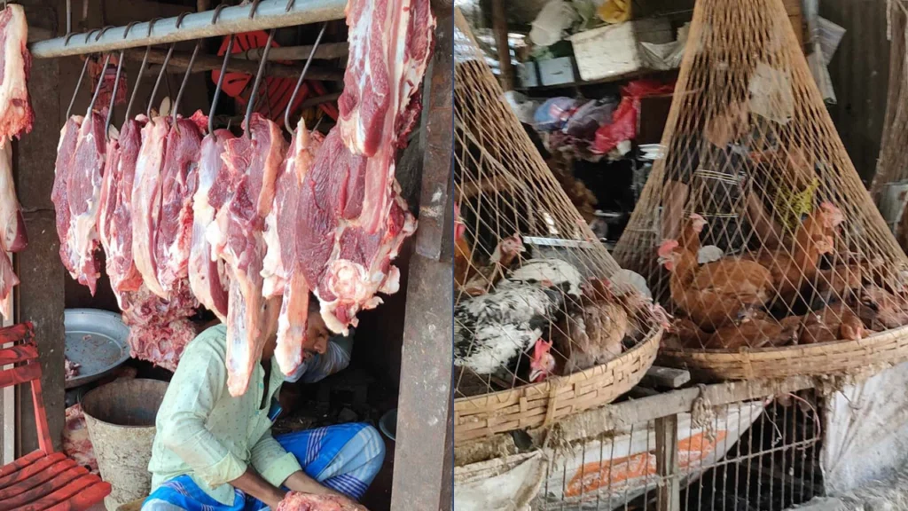 ক্রেতার নাগালের বাইরে মাংসের বাজার