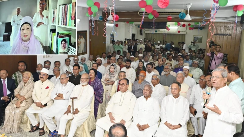 নেতাকর্মীদের সঙ্গে খালেদা জিয়ার ঈদের শুভেচ্ছা বিনিময়