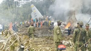 কলম্বিয়ায় সামরিক কার্গো বিমান বিধ্বস্ত, নিহত ৩৪ জন